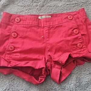 💥 3 For $20 💥 Bluenotes Women's Red Button-Front Sailor Shorts